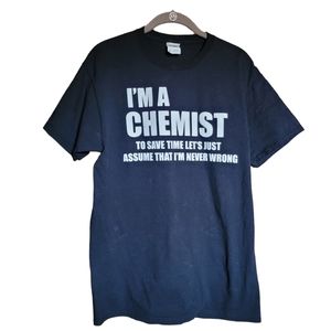 Jerzees Men's Short Sleeve Chemist T-Shirt  Sz M